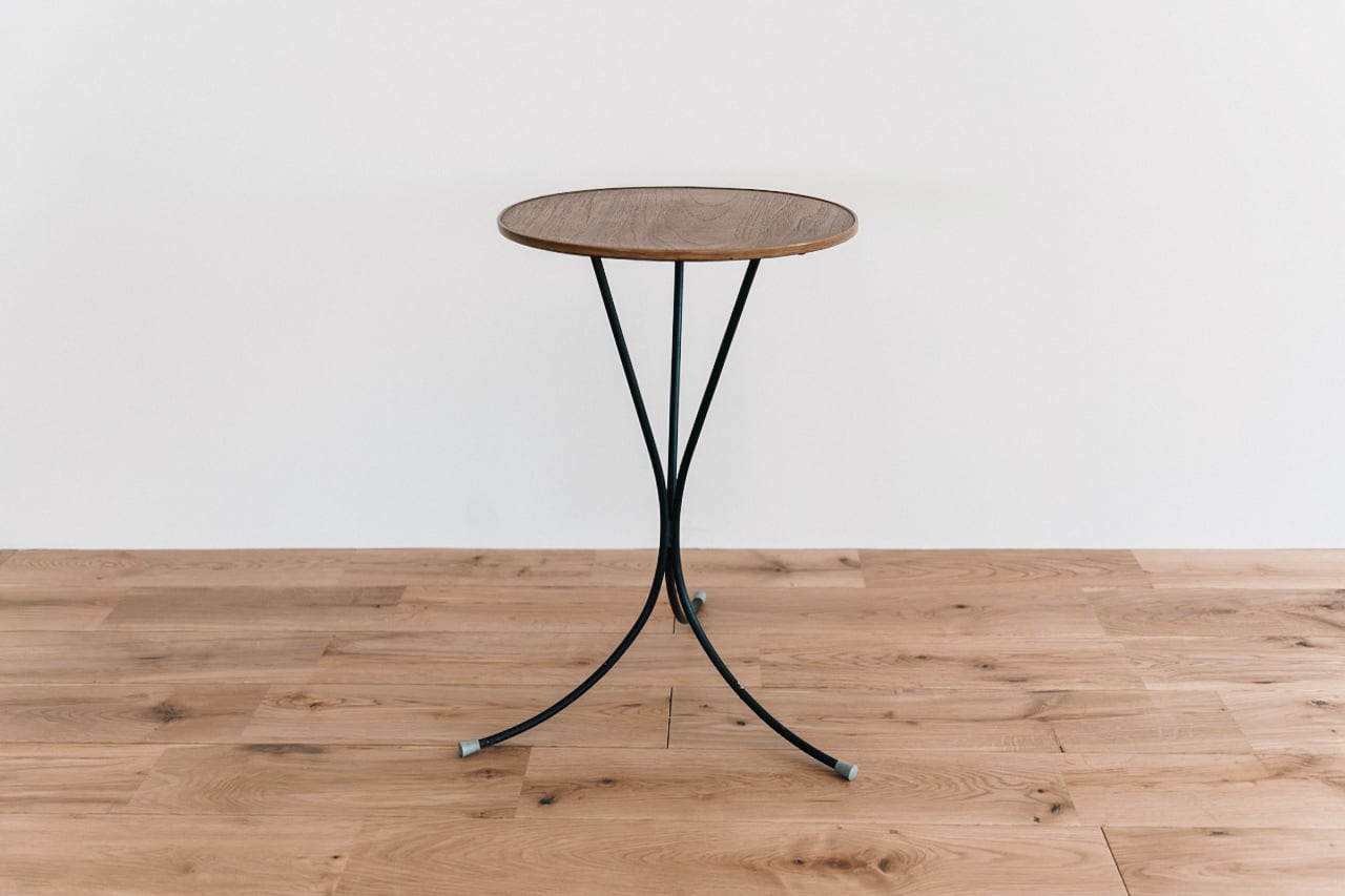 USED/カリッジマーケット チーク無垢材 サイドテーブル ベンチ 北欧