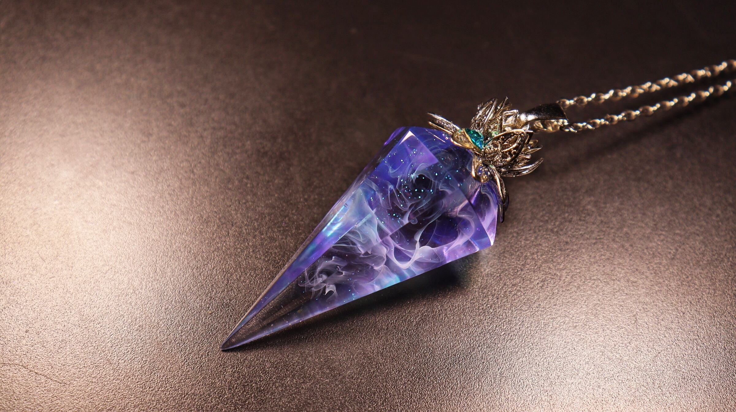 レジン ペンデュラム パープル×ブルークリア579 | Pay ID