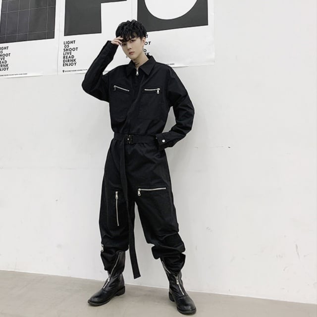 予約販売】オールインワン つなぎ 長袖 オーバーオール サロペット