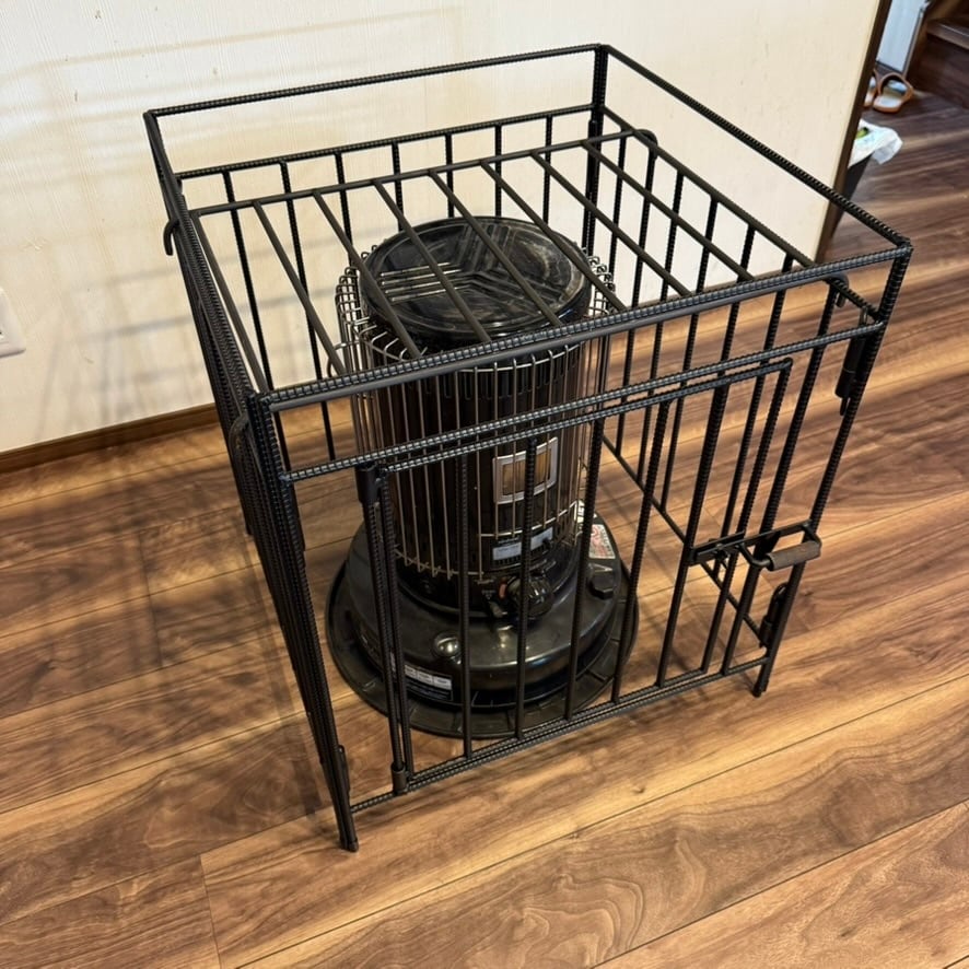 トヨトミ KS-67H対応 ストーブガード 工房金魚アイアンシリーズ 艶消し