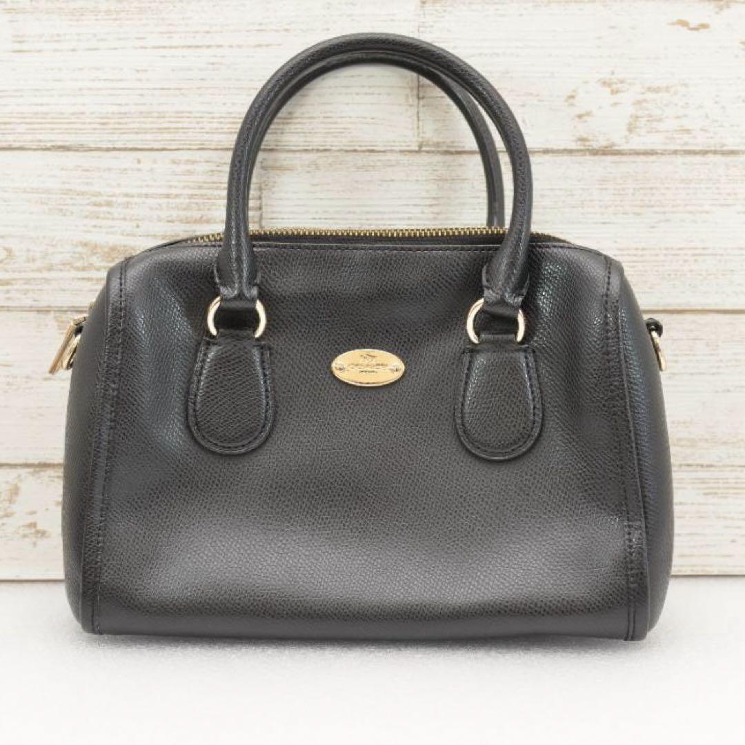 極上品】COACH コーチ 2way ハンド ショルダー バッグ ミニボストン