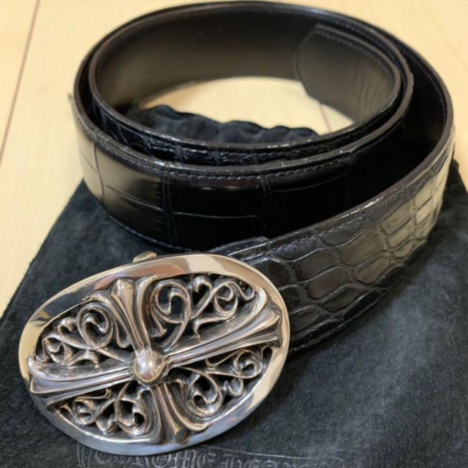 CHROME HEARTS クロムハーツ アリゲーター ベルト × クラシック