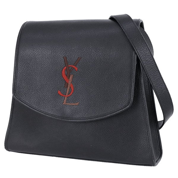 Vintage SAINT LAURENT サンローラン YSLロゴ ショルダーバッグ