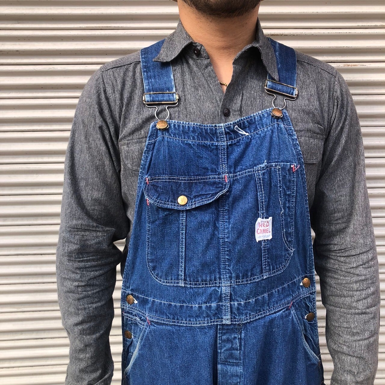 50s USA製 RED CAMEL ヴィンテージ デニム オーバーオール アメリカ