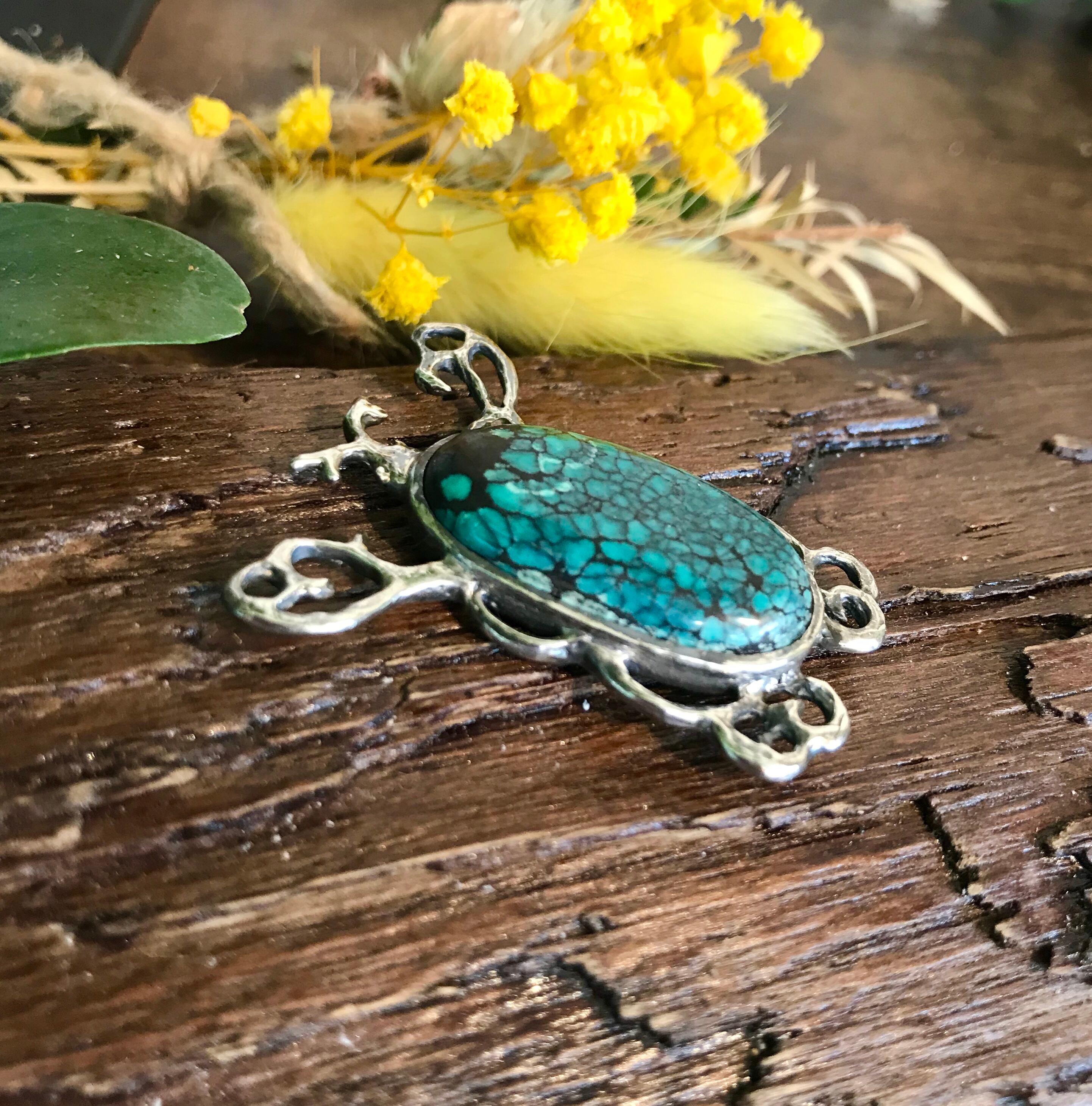 スカラベを象ったアンティークターコイズ《オリジナル一点作》 | 大櫻