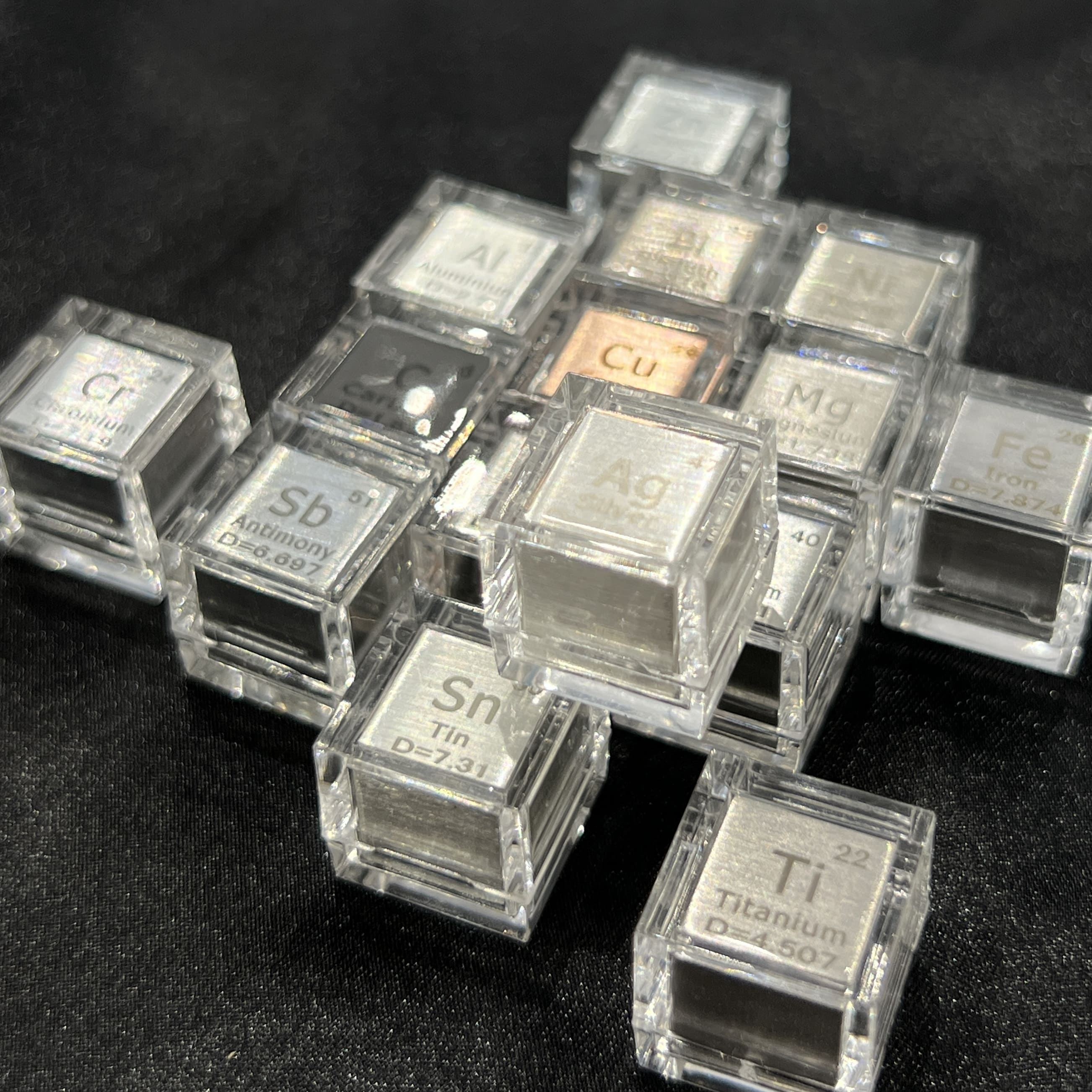 元素標本キューブ【16種セット】 | 葡萄屋 鉱物＆雑貨店