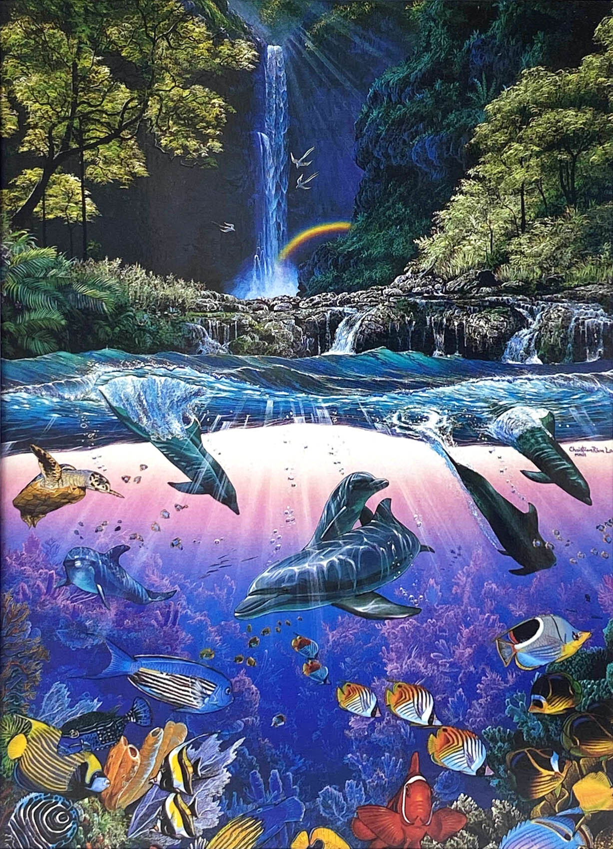 ラッセン ミニアート「ジ インフィニット ウェイ」額縁 2種展開 絵画