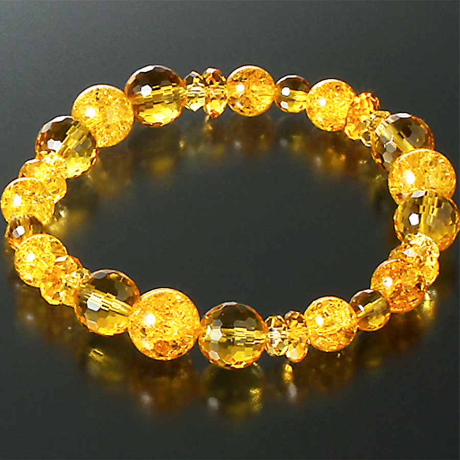 大金運爆上げ】天然石 シトリン 黄水晶＆爆裂黄水晶 最強金運