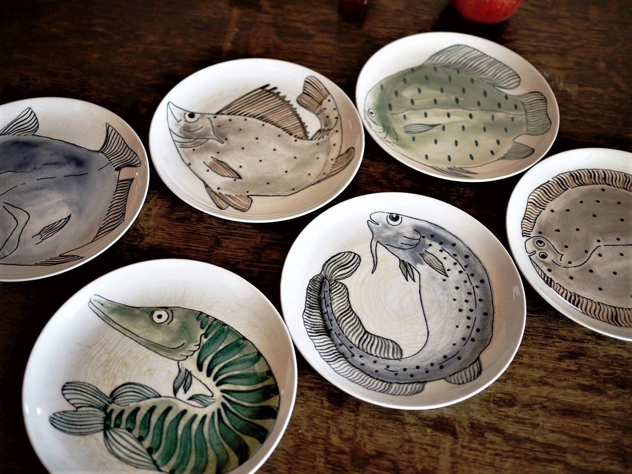 北欧フィンランド ARABIAアラビア KALAカラ 魚柄 プレート 6種類 19