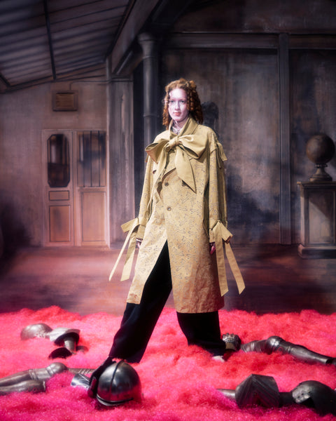 EMBROIDERY TRENCH COAT – BASE MARK