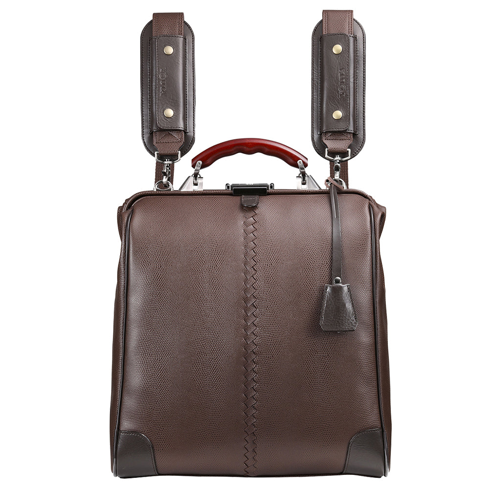 リザード 本革ハンドルL 豊岡鞄、ダレスバッグ、リュックのYOUTA