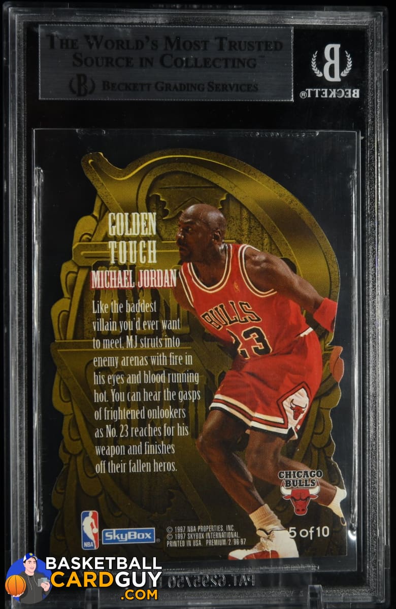 Michael Jordan 1996-97 SkyBox Premium Golden Touch #5 BGS 9 MINT