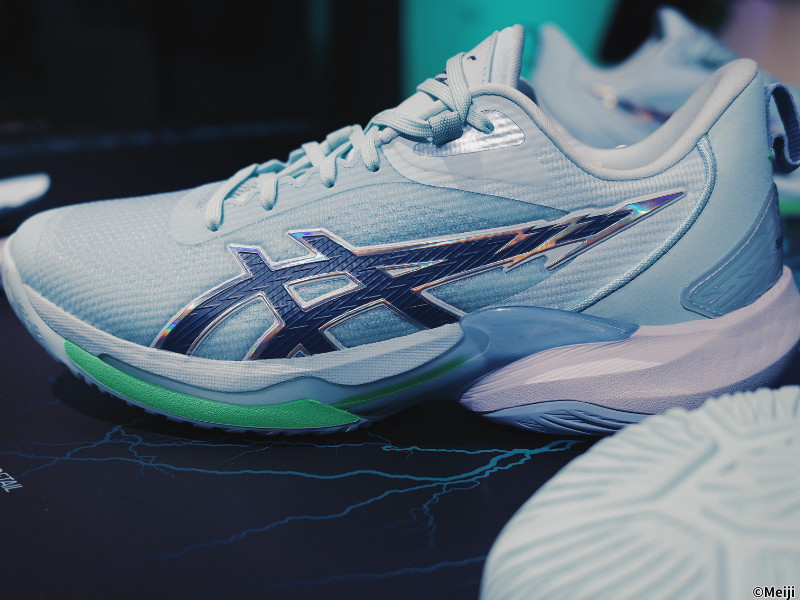 アシックス×河村勇輝の共同開発シューズ『SWIFTACE YUKI』の発表会に