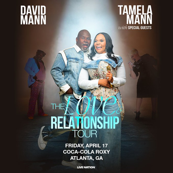 David and Tamela Mann at Coca-Cola Roxy - BatteryATL
