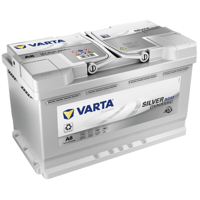 Varta A6. Start-stop car battery Varta 80Ah 12V
