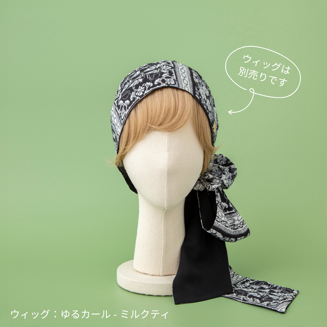 SCARF HAT (M) / Marine-Black – BAREN（バレン）