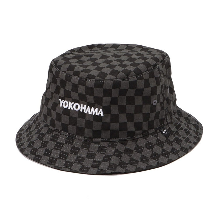 47/バケットハット/チェックアップスクリプト/YOKOHAMA/チャコール
