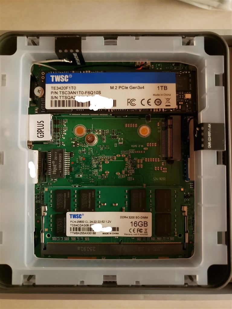 開封』 GMKtec NucBox G3 Plus GMK-G3 PLUS-16/512-W11Pro(N150) の