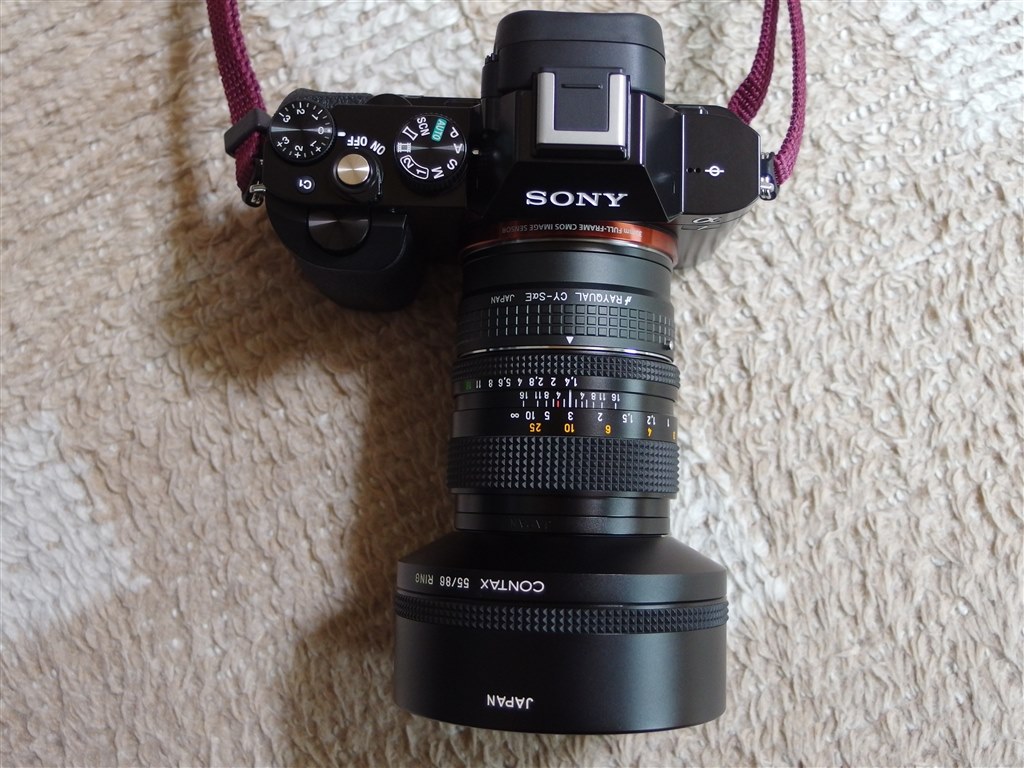 CONTAX RX Ⅱ Planar T* 50mm f/1.4京セラ-三味線撥本鼈甲天然素材長さ