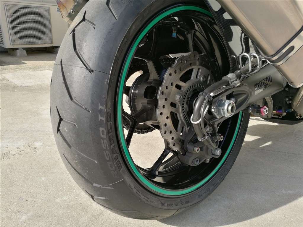 ZX-14Rタイヤ交換。α13からピレリ DIABLO ROSSO II。』 カワサキ