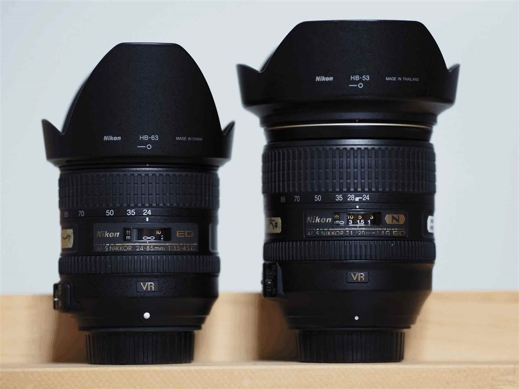NIKKOR 24-85mm f/3.5-4.5G ED VRとの違い』 ニコン AF-S NIKKOR 24
