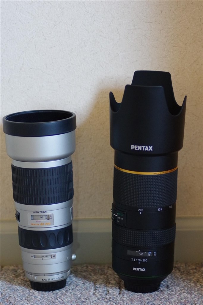 FA☆ズーム80-200mmF2.8ED[IF]と較べて』 ペンタックス HD PENTAX-D FA