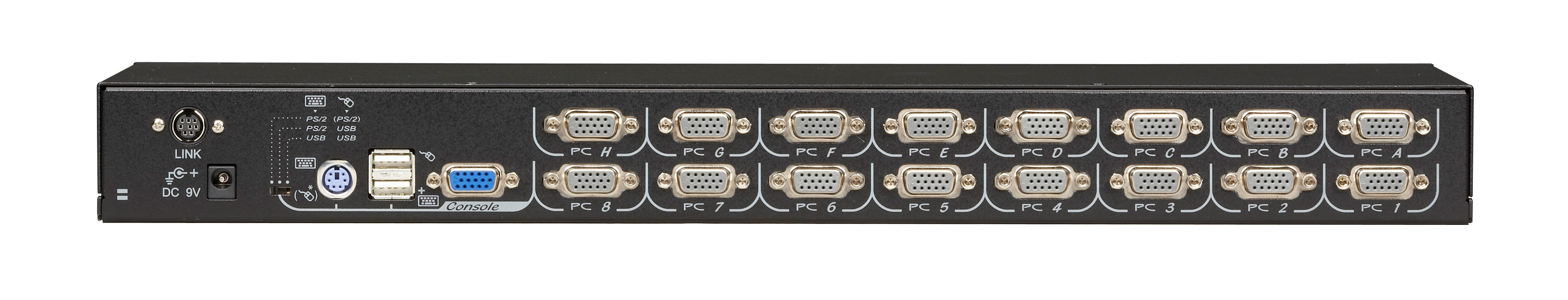 KVM Switch 16-Port PS/2 or USB Servers and USB Consoles | Black Box