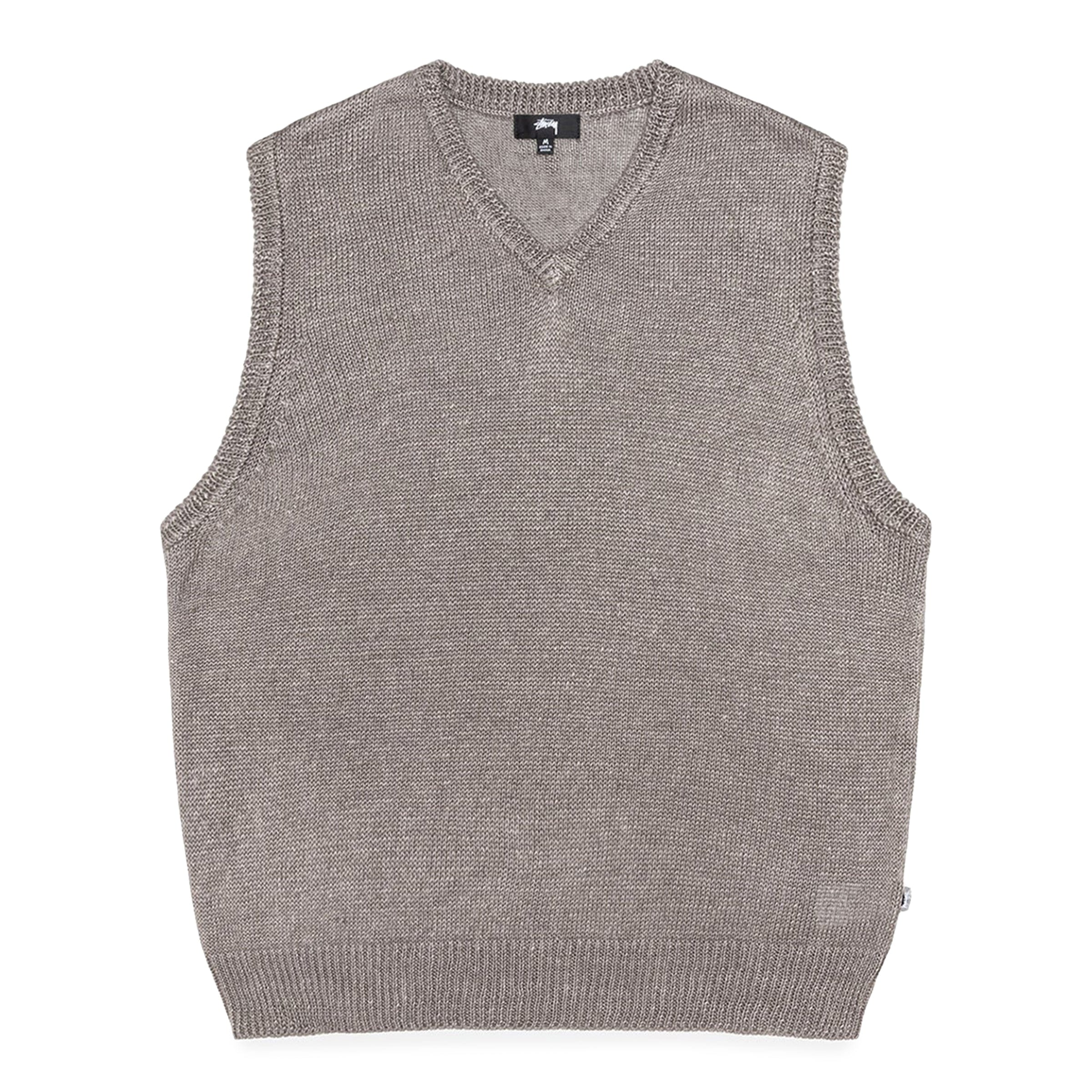 LOOSE KNIT LINEN VEST STONE | BODEGA – Bodega