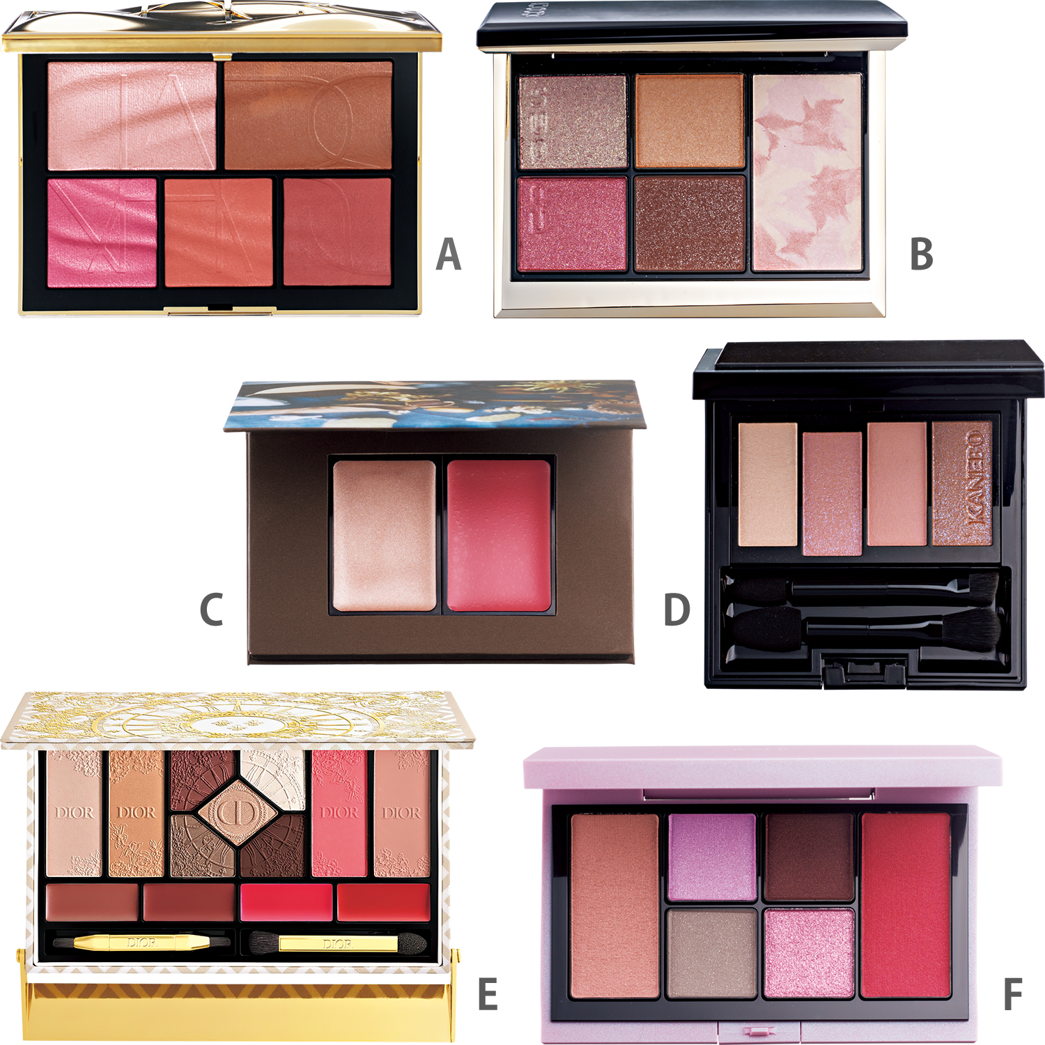 ディオールほか】40代50代が血色よく見える！「マルチパレット」6選