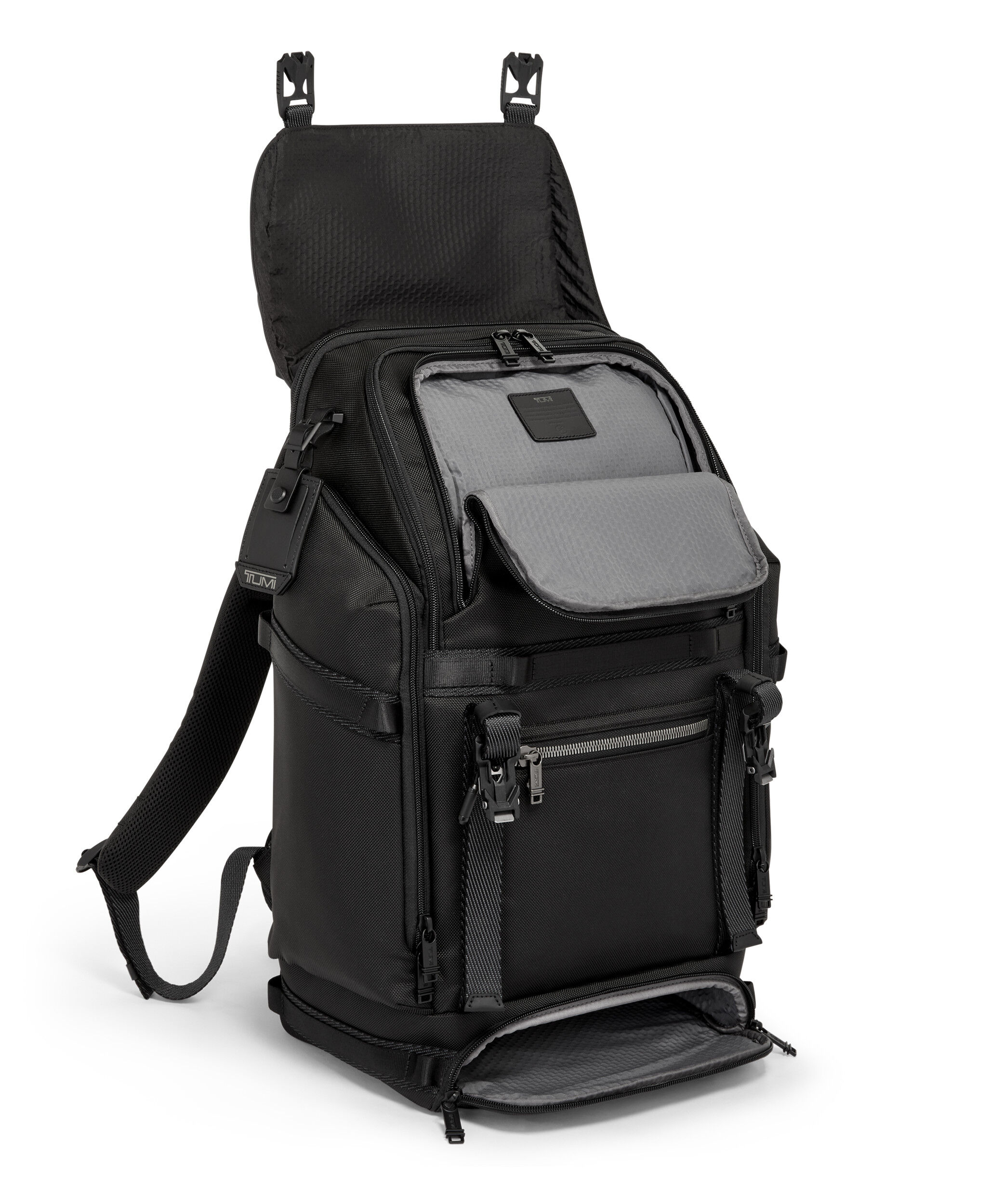 Alpha Bravo Expedition Flap Backpack Black | TUMI Belgium