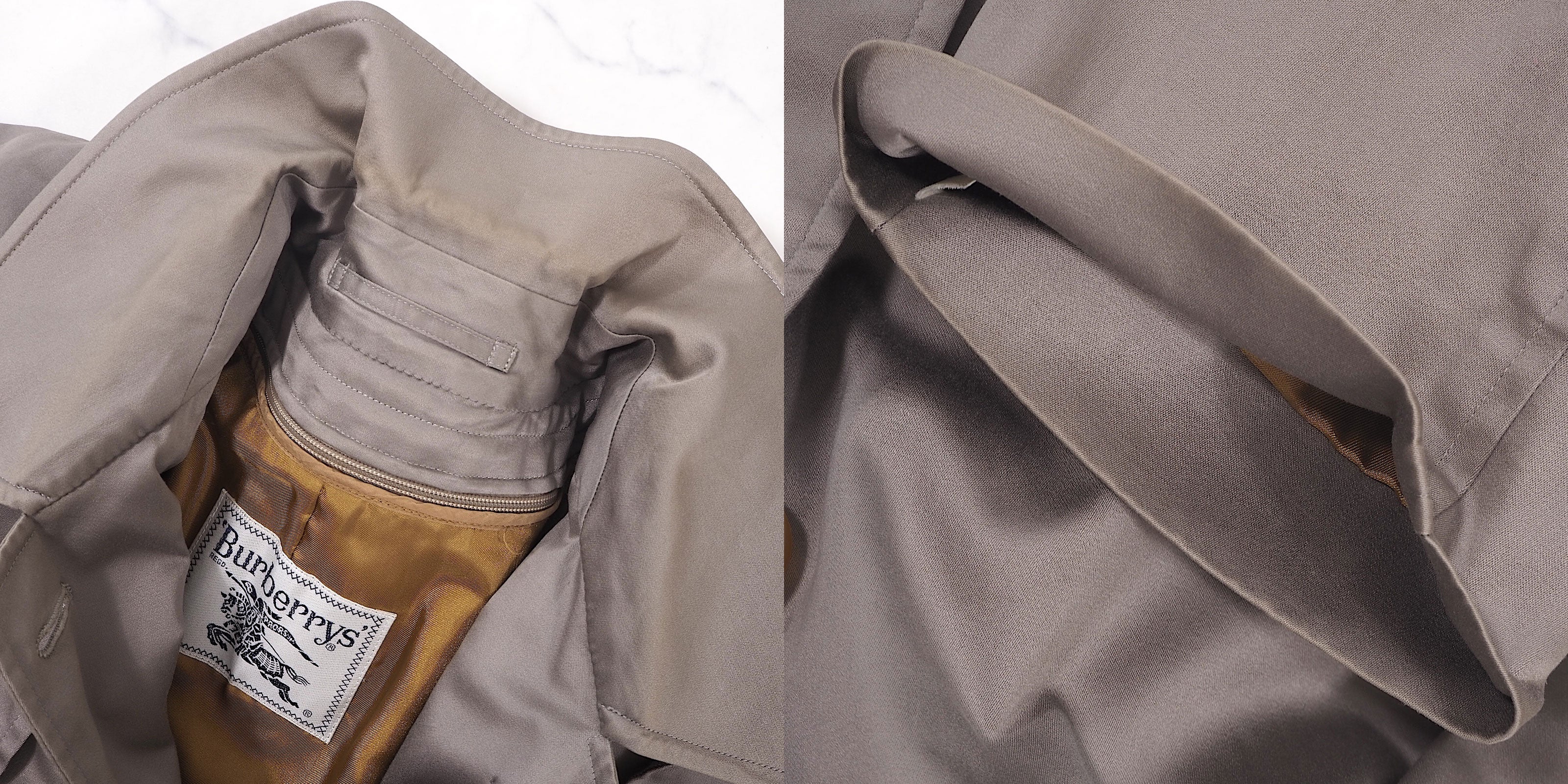 バーバリー Burberrys ライナー付 ケープ コート 11 グレージュ