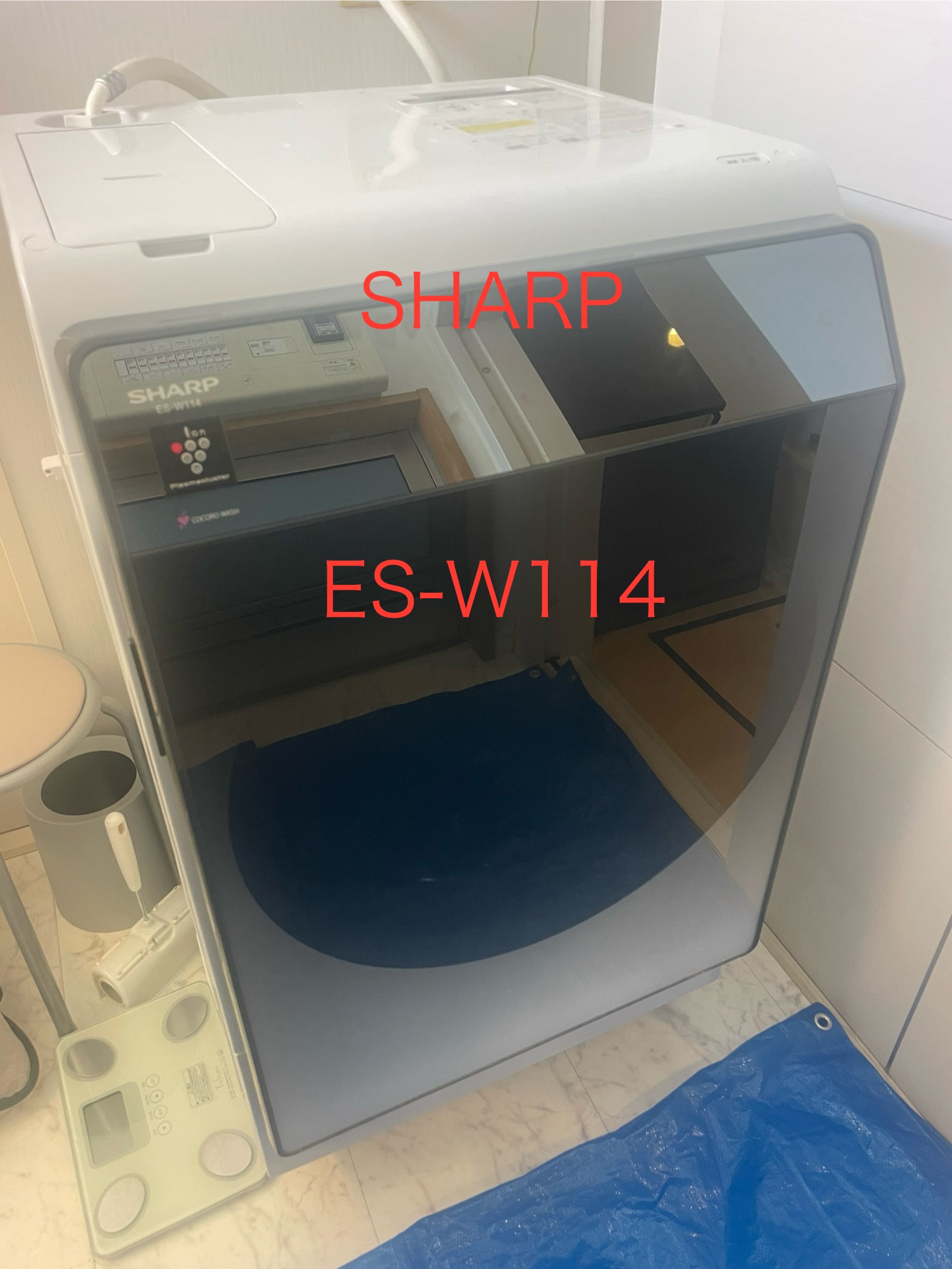 SHARP ES-W114のドラム槽ボルト折損とDDモーター交換事例｜入間市近隣