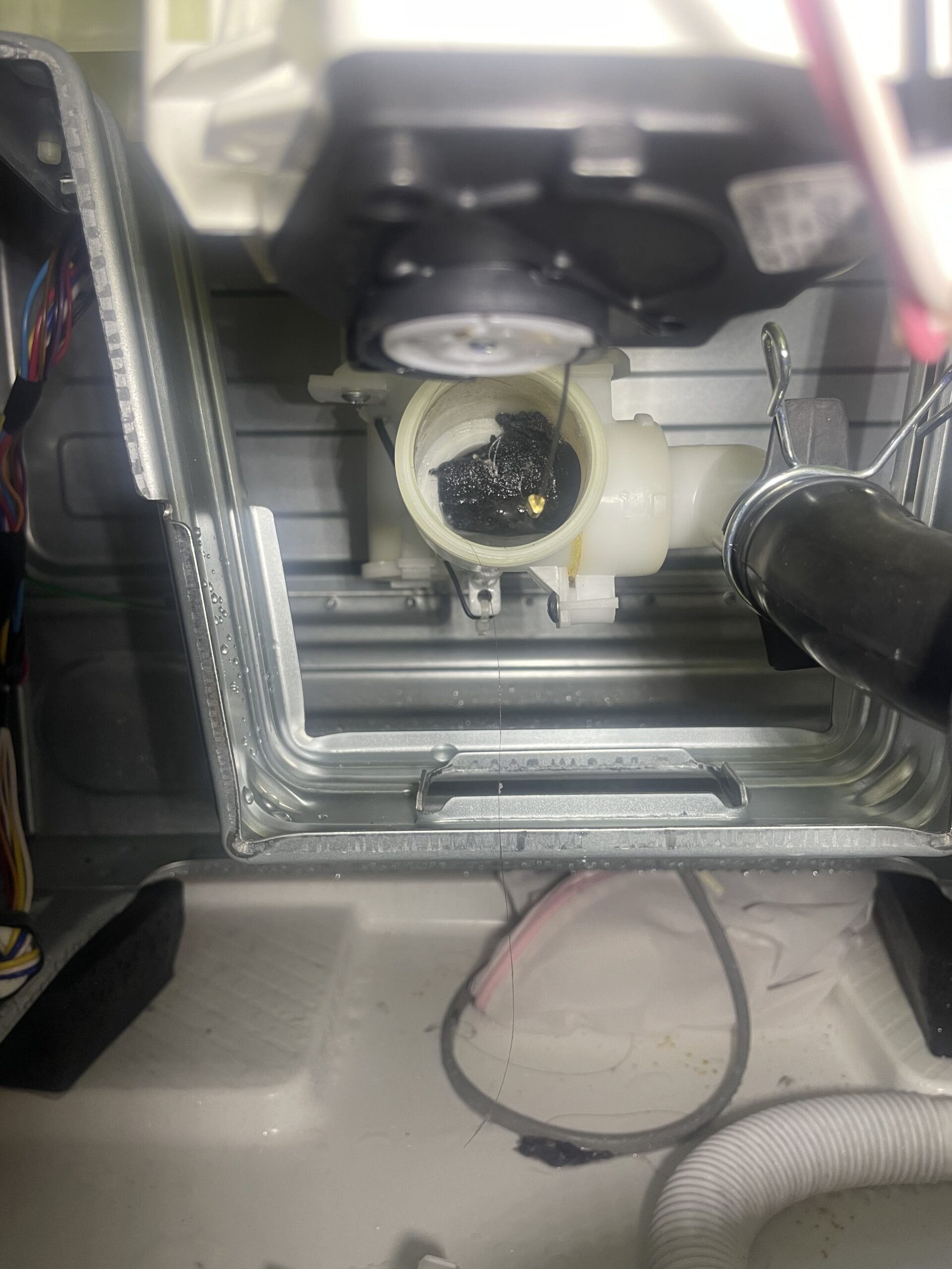 SHARPドラム式洗濯機ES-S7E排水異常詰まり除去 | ドラム式洗濯機分解