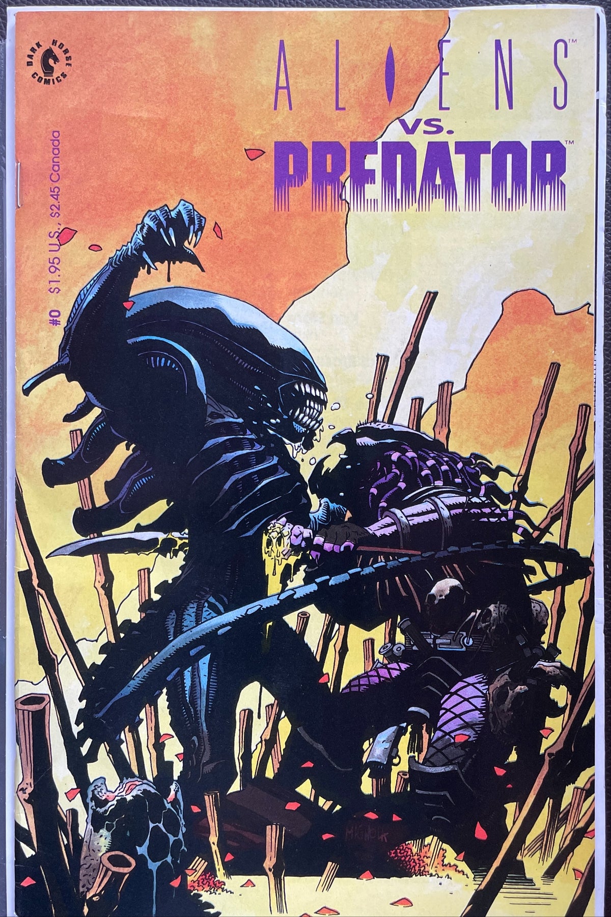 Aliens vs. Predator #0 (Dark Horse, 1990) FN/VF (7.0) — Bedo's