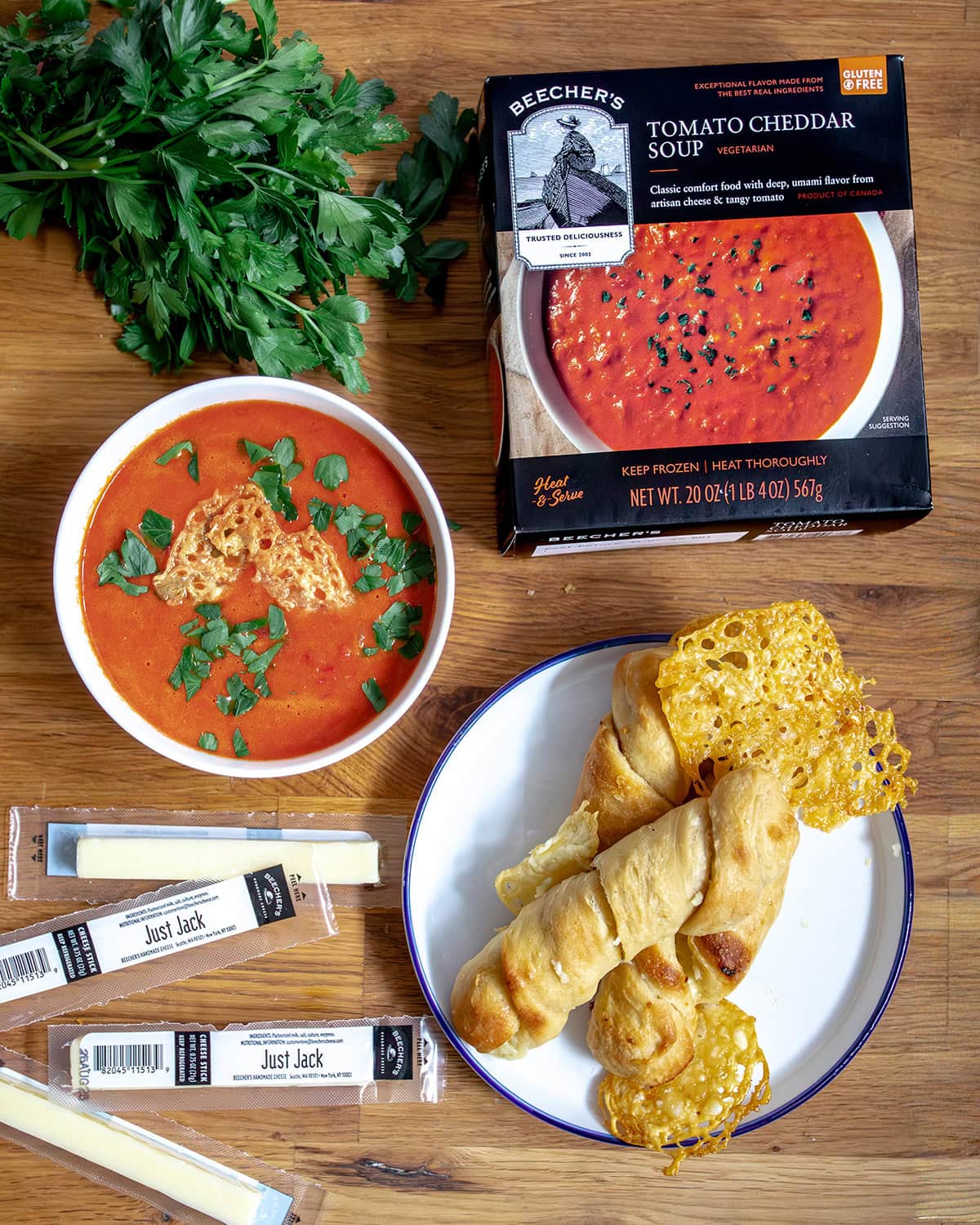 Just Jack Cheese Stuffed Breadsticks - Beecher's Handmade Cheese