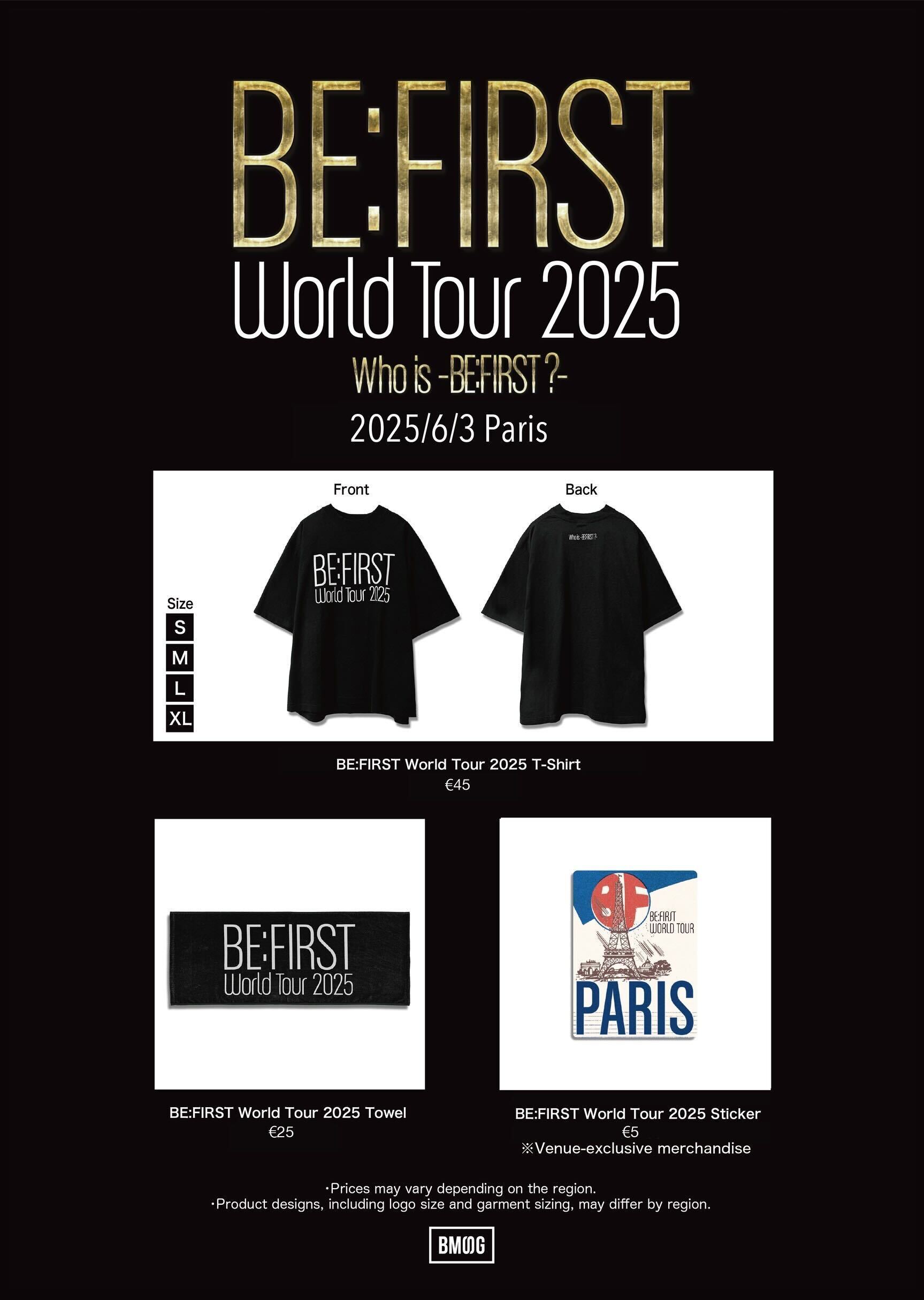 BE:FIRST World Tour 2025 -Who is BE:FIRST?- 各会場 詳細情報