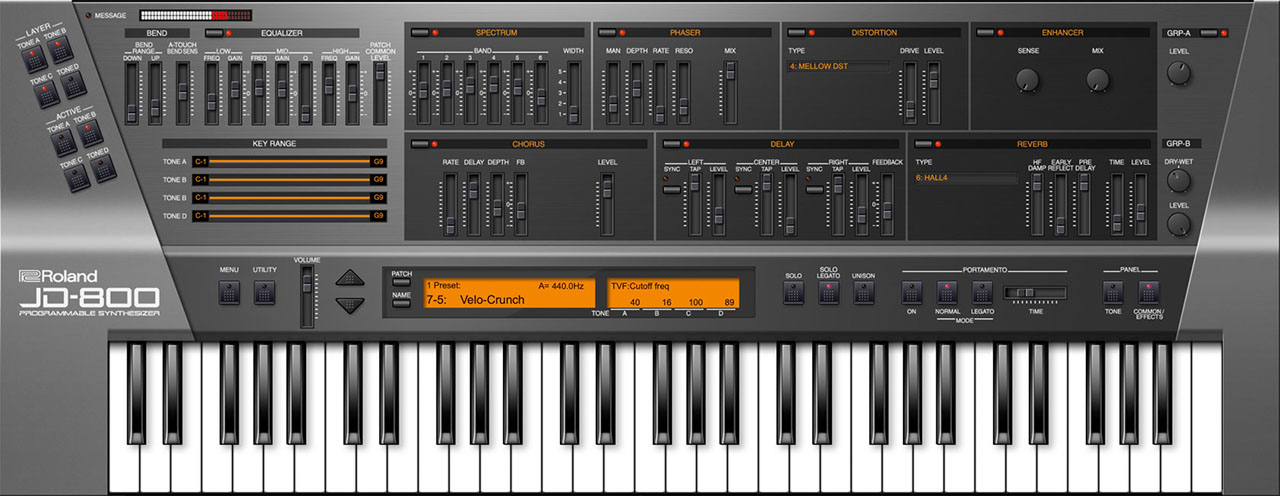 Roland JD-800 Software Synthesizer - beatcloud - DTM,DAW,プラグ