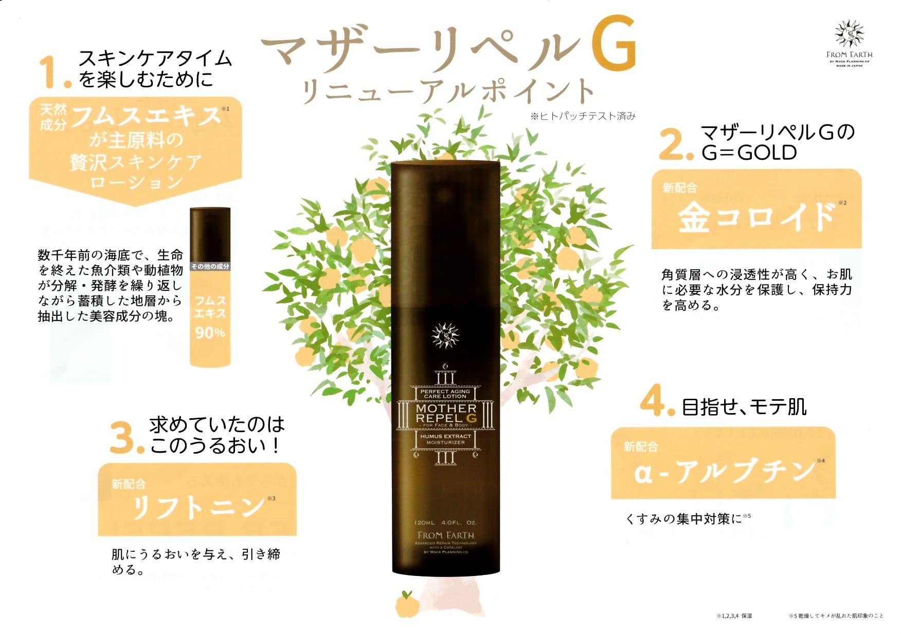 FROM EARTH フロムアース マザーリペルG120ml & ラメラスパミルクG90g