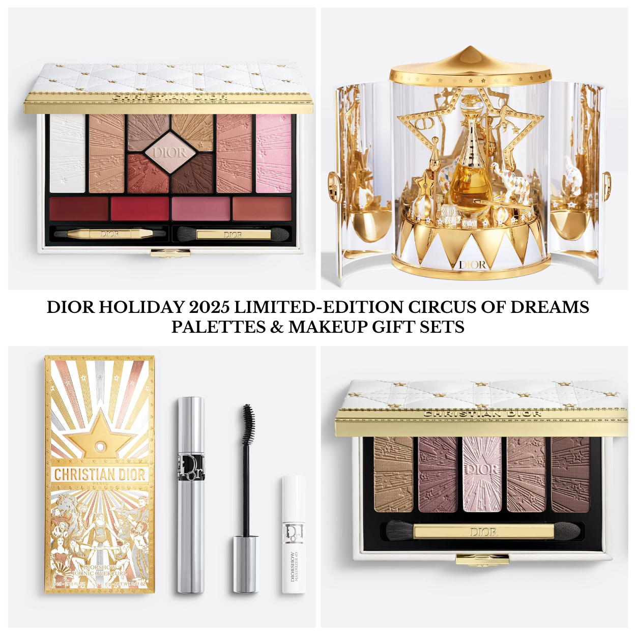 Dior Holiday 2025 Limited-Edition Circus of Dreams Palettes