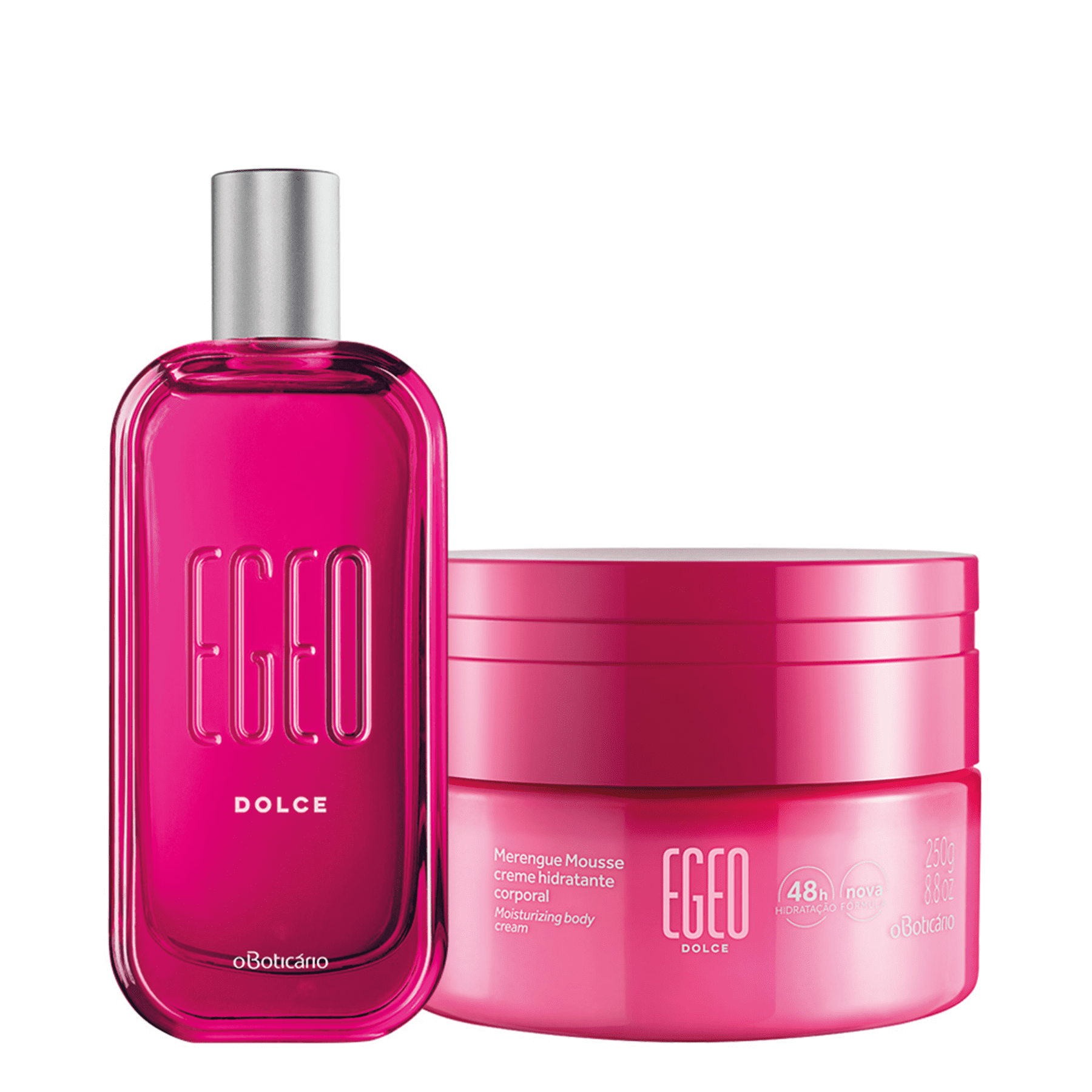 Kit Egeo Dolce: Deodorant Cologne 90ml + Merengue Mousse Moisturizing