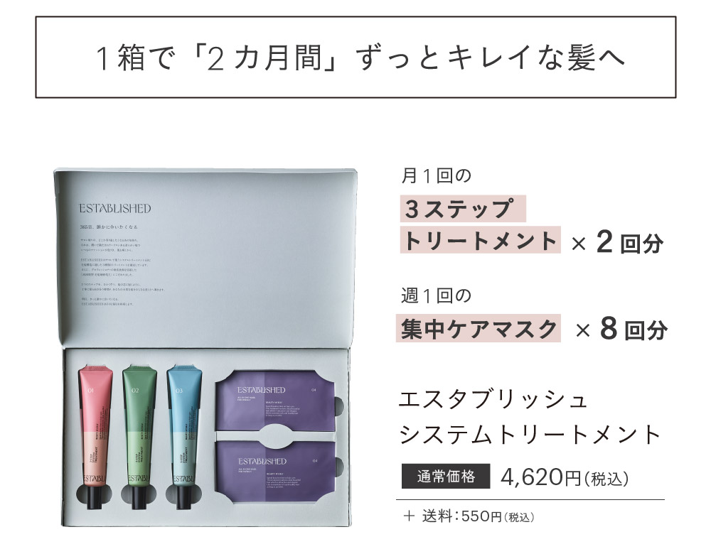 ESTABLISHED エスタブリッシュ 3ステップシステムトリートメント