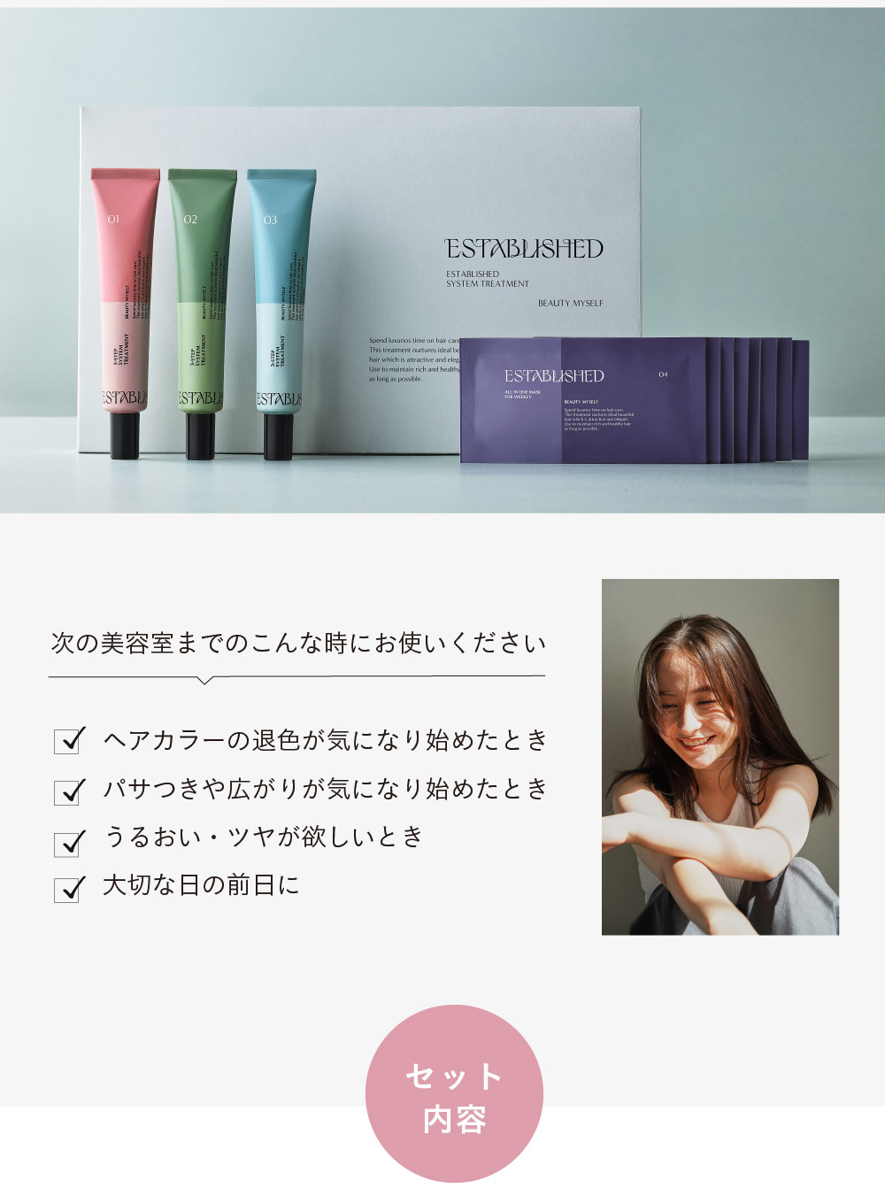 ESTABLISHED エスタブリッシュ 3ステップシステムトリートメント