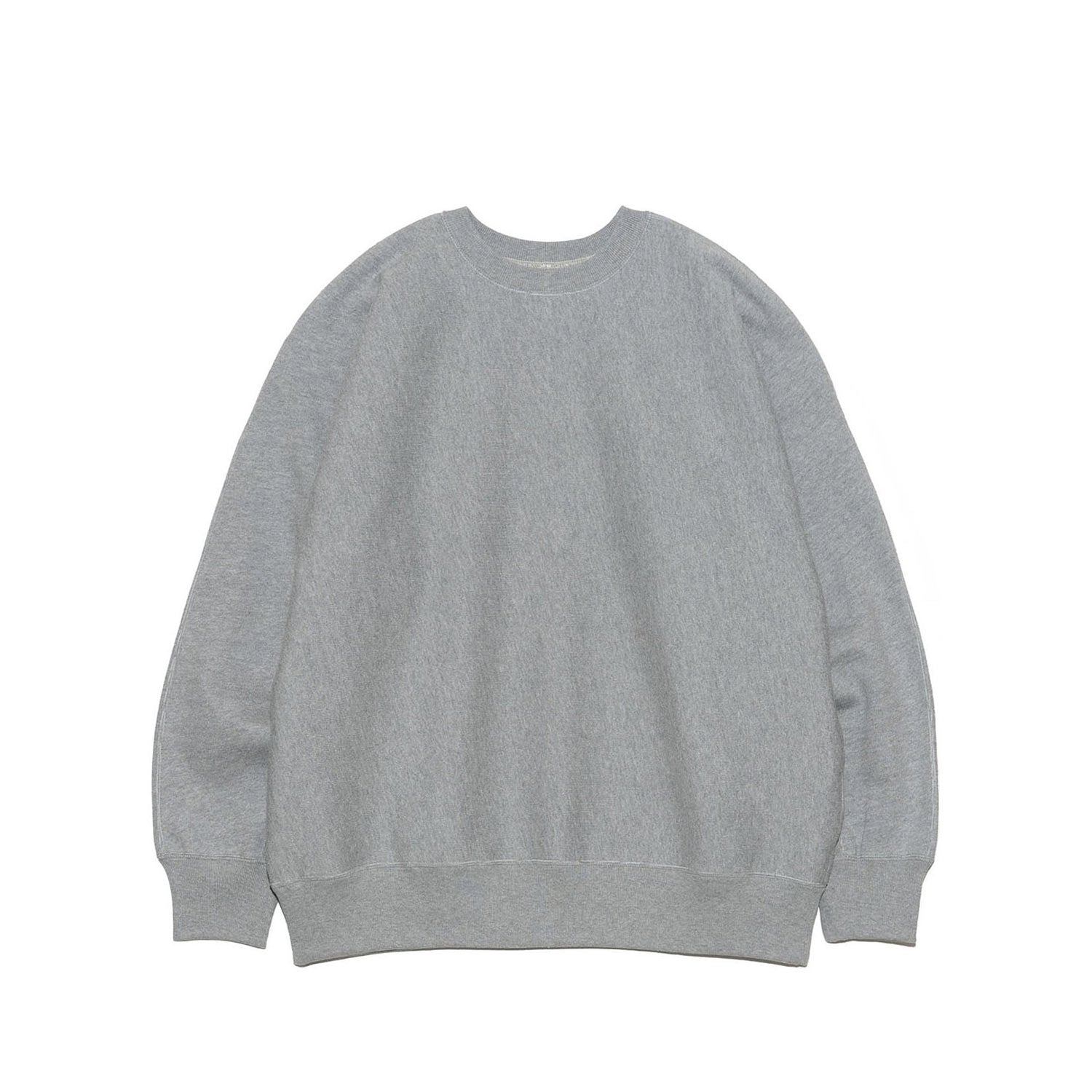 nanamica CREW NECK SWEATER, Heather Gray – Beamhill