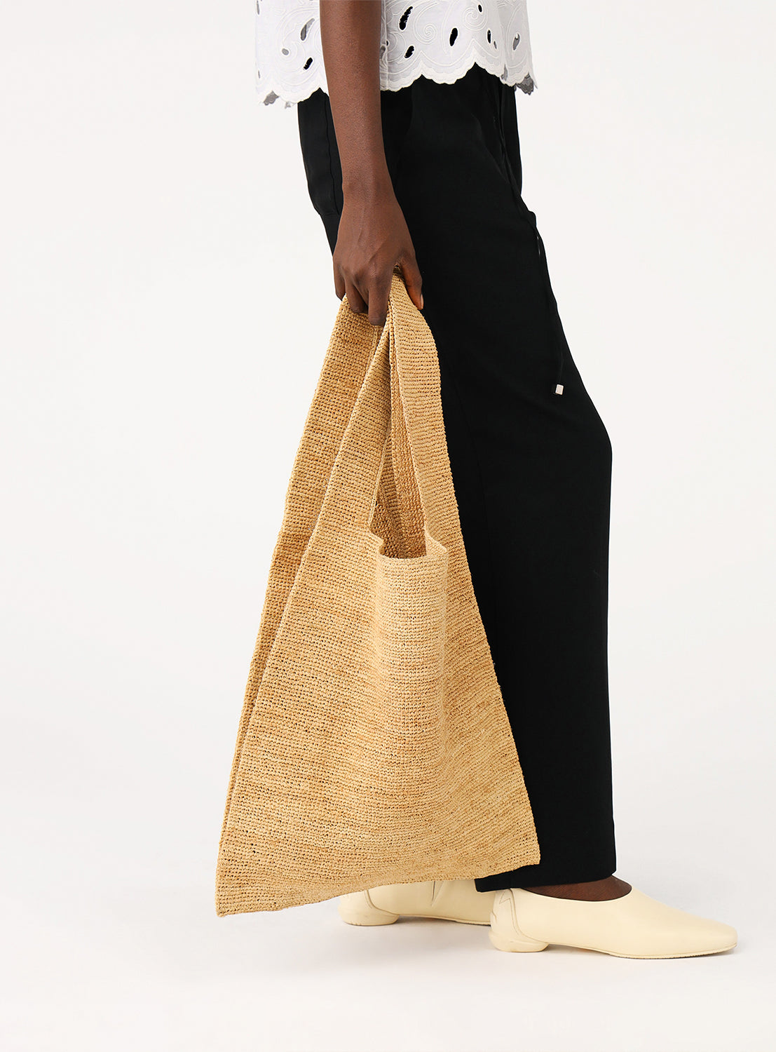 Raffia Shopper Bag