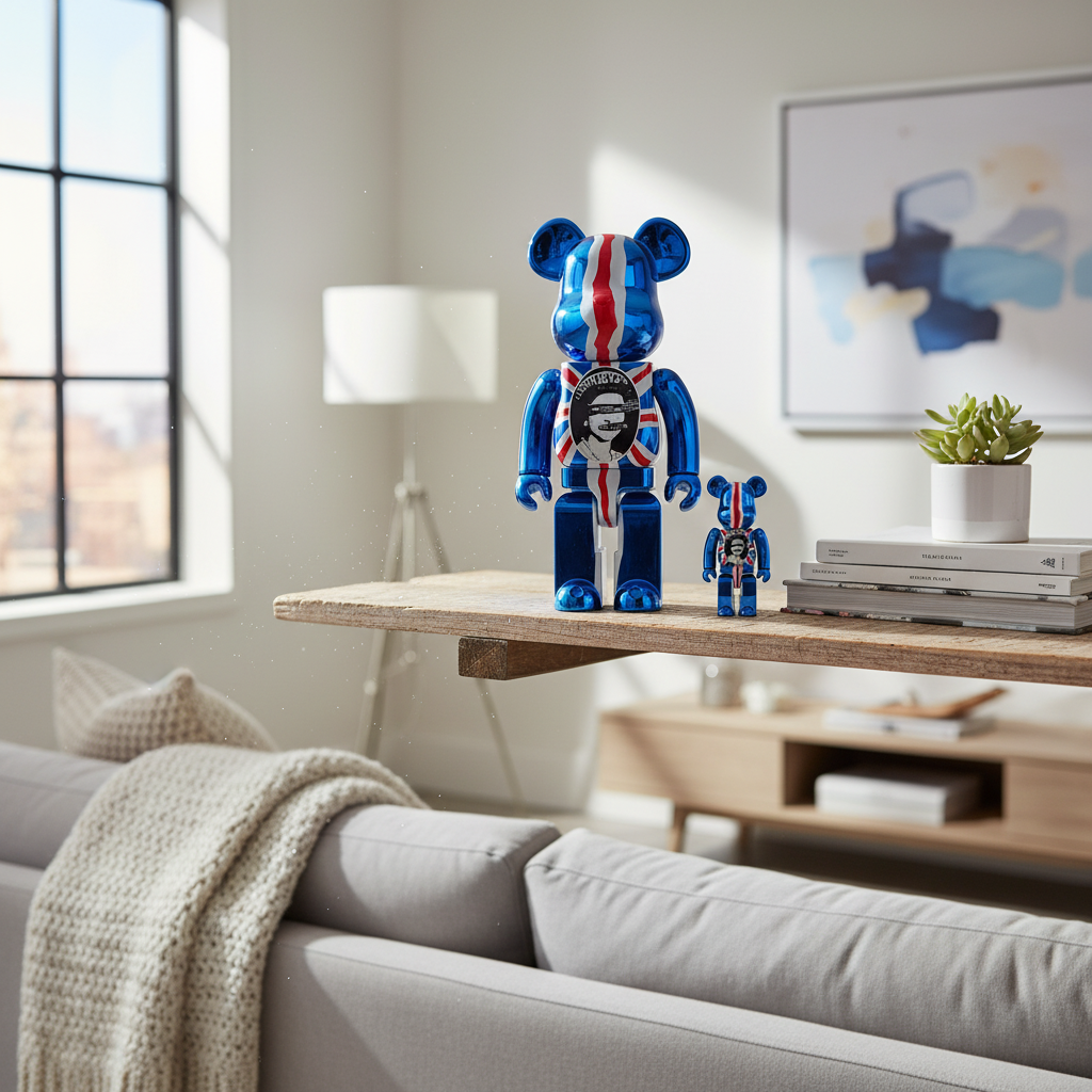 400 & 100 Bearbrick: Sex Pistols Set in Chrome Edition