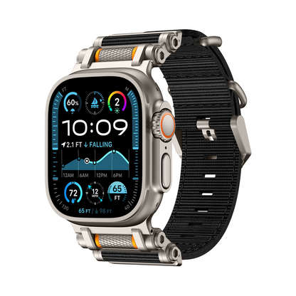 回転ギミック搭載】スピンコネクトナイロンバンド【アップルウォッチ