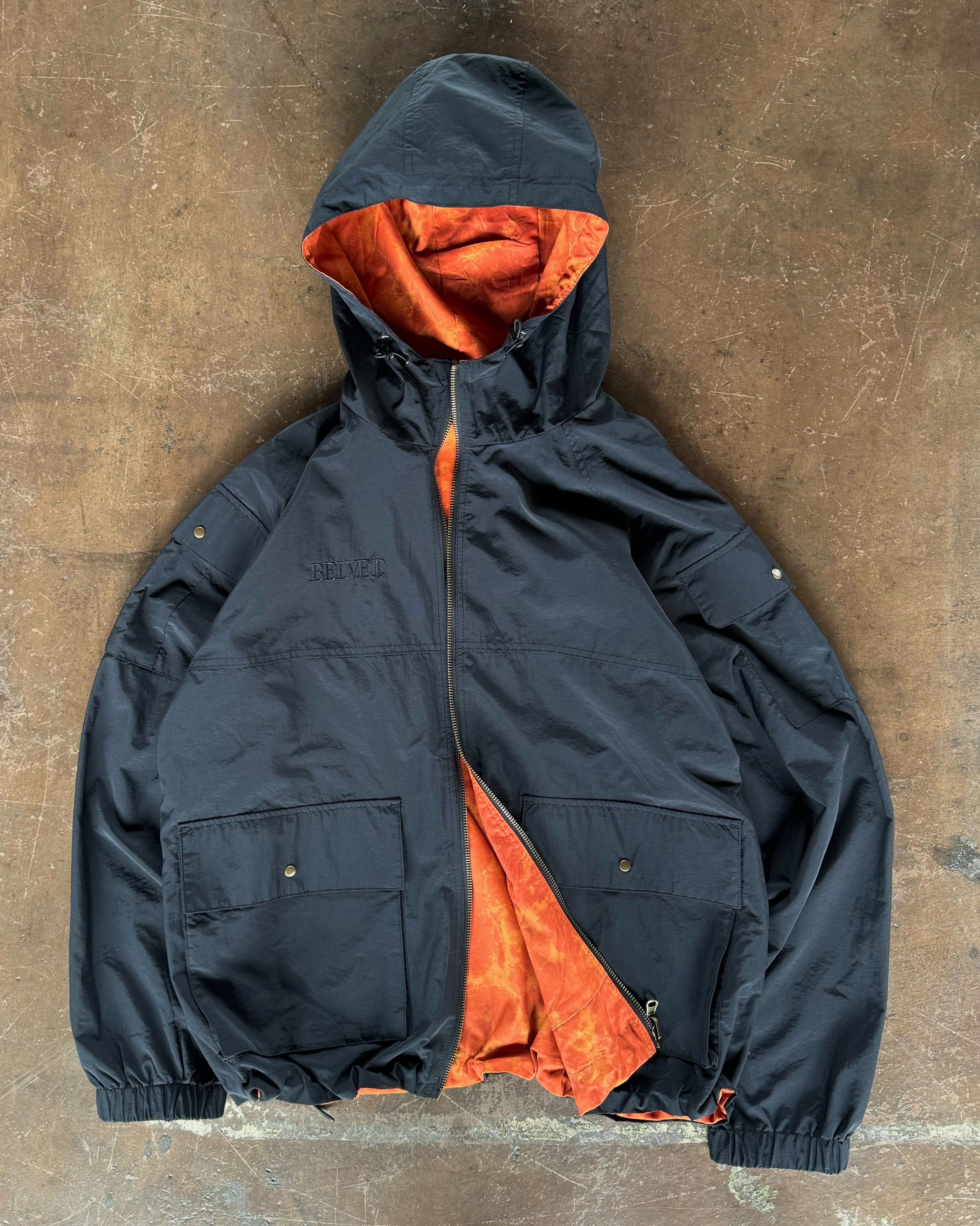 Reversible camo nylon jacket – BELVET