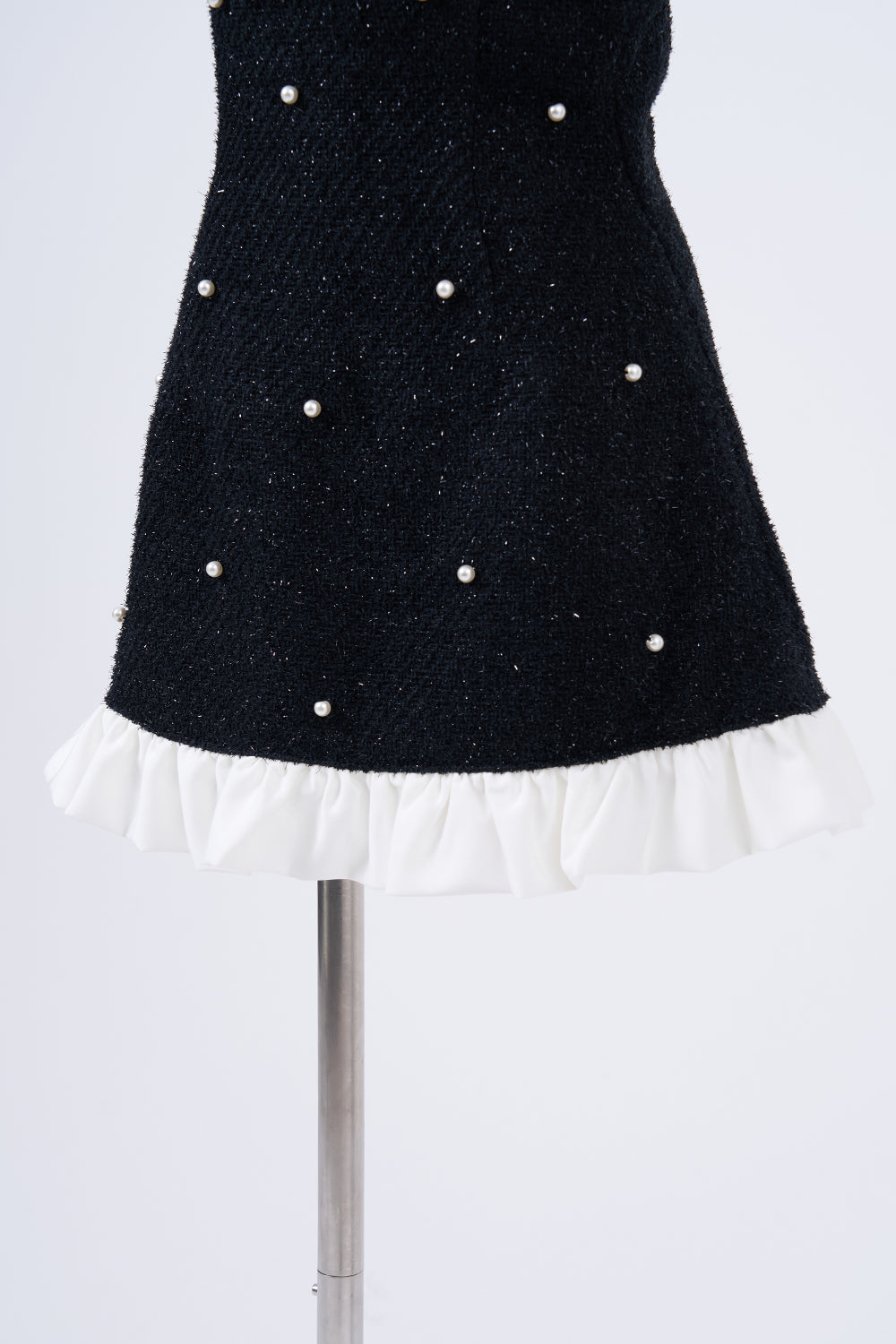 ツイードパールミニワンピース