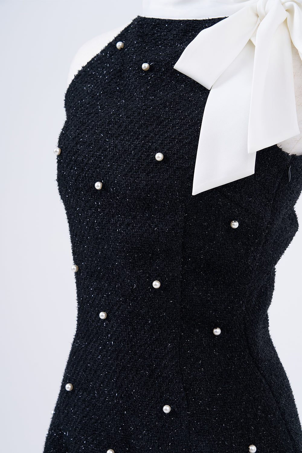 ツイードパールミニワンピース