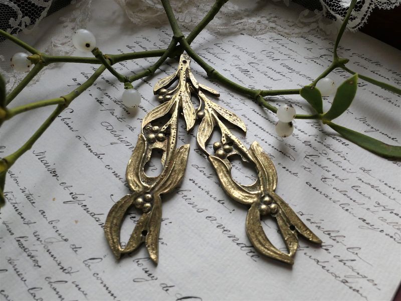 希少フランスアンティーク サンタマン ヤドリギ 希少フランス